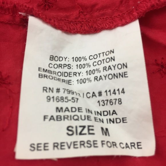 Motherhood Maternity Eyelet Cotton Top. M44 - Picture 6 of 6